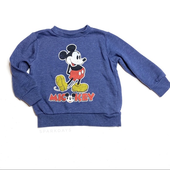Disney Blue Mickey Mouse Kids Pullover 